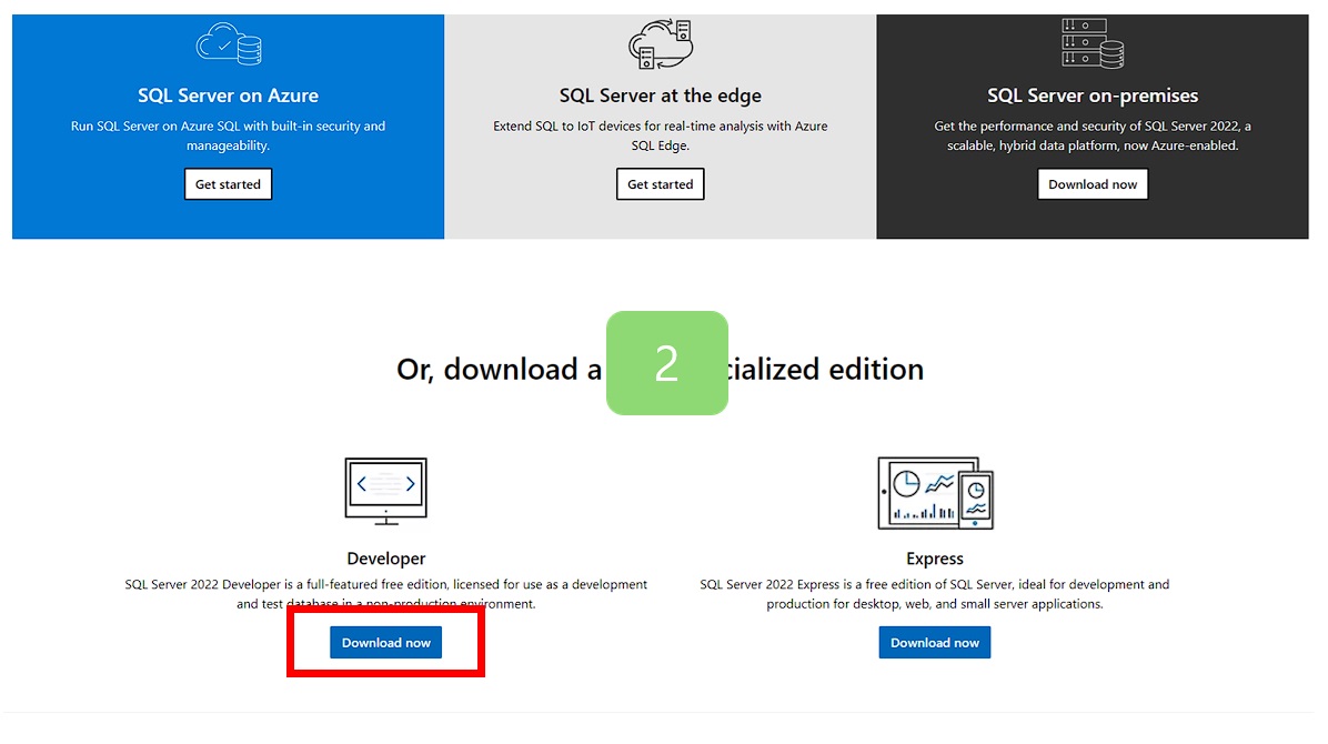 MSSQL 2022 downloads