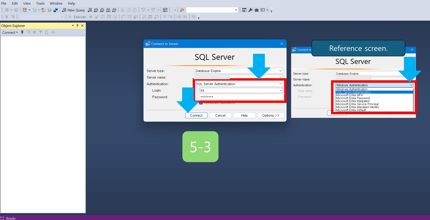 MSSQL Server with the SA account.